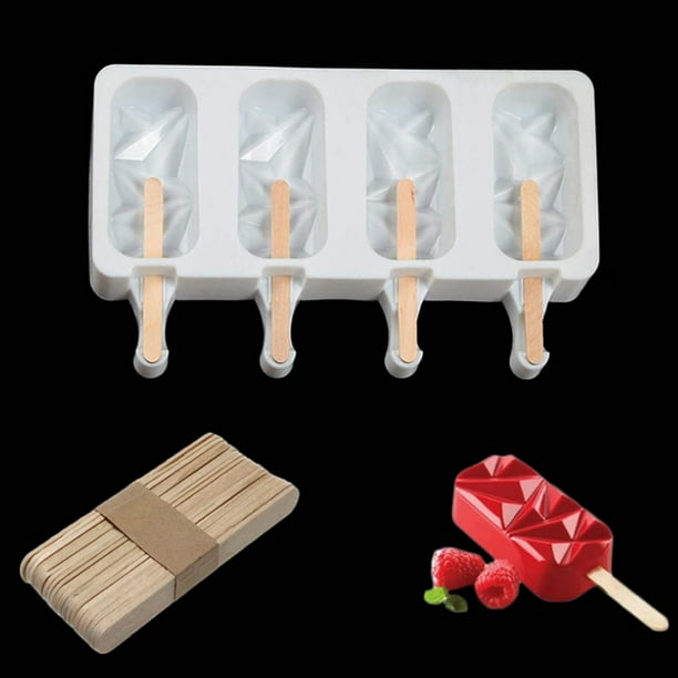 Details about 4 Cell Silicone Ice Cream Mold Juice Popsicle Maker Children Pop Mould Homemade Details about 4 Cell Silicone Ice Cream Mold Juice Popsicle Maker Children Pop Mould Homemade
